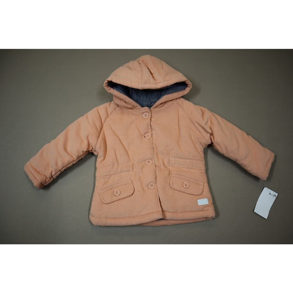 Seven Baby Girl Rose Cloud Corduroy Puffer Jacket Size 18M
